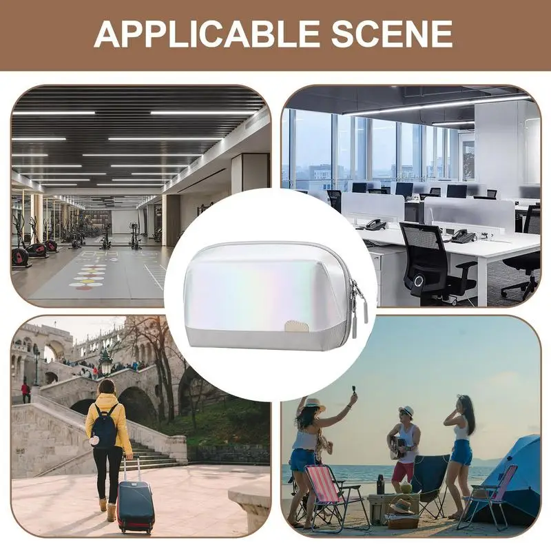 Travel Electronics Organiser Double Zipper Closure Travel Organizer Electronics Accessories Storage Bag For Phone Cable chargers