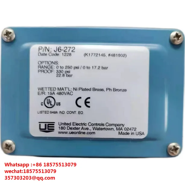 

For UE J6-272 Vacuum Pressure Switch