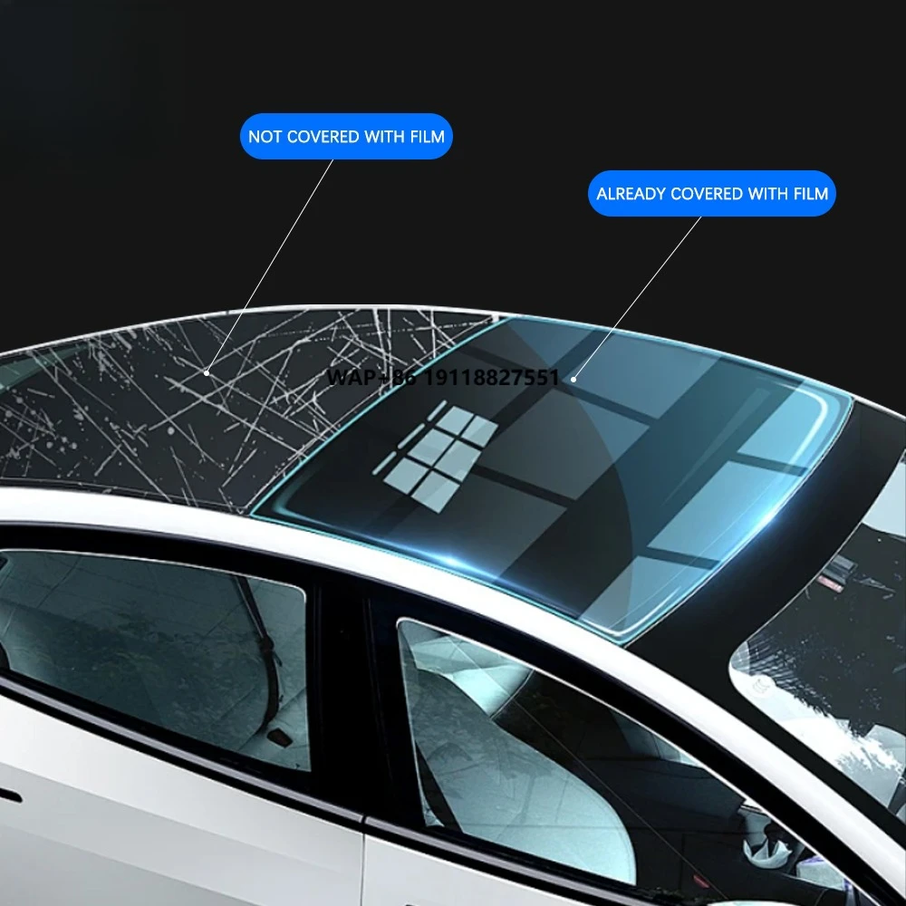 

7F Factory TPU 7.5mil VLT 2% 17% UV High Heat Insulation Vehicle Skylight Explosion-proof Protection Film