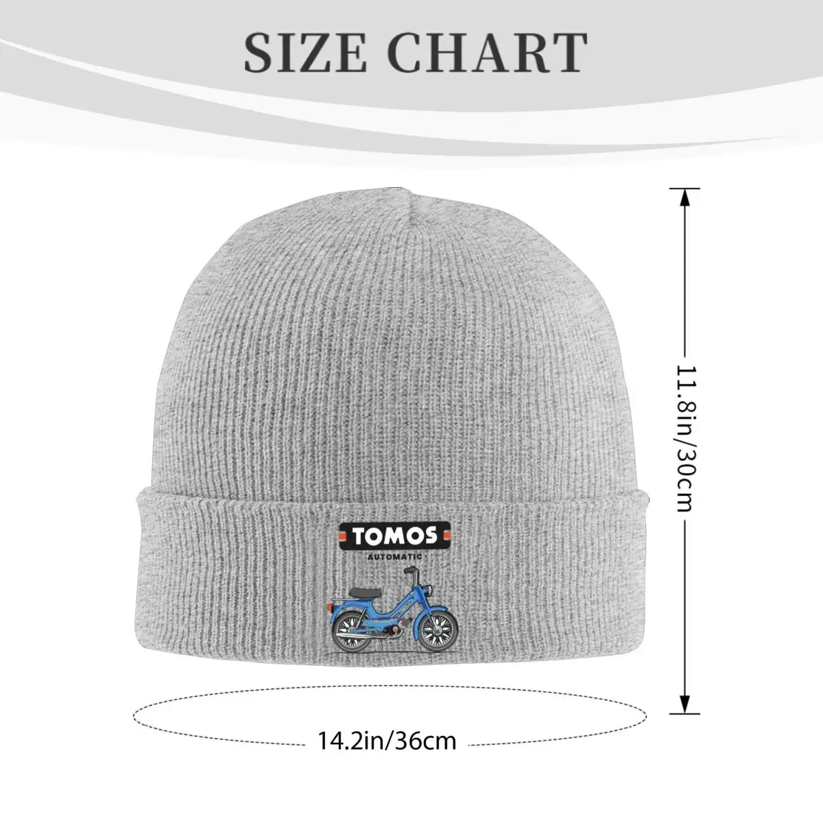 Tomos Automatic - Blue Warm Knitted Cap Hip Hop Bonnet Hat Autumn Winter Outdoor Beanies Hats for Men Women Adult