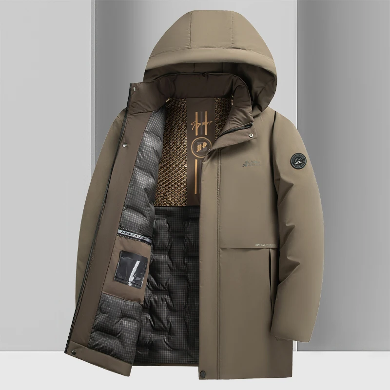 Chaqueta clásica de grafeno para hombre, Parka gruesa de algodón con calefacción, informal, extraíble, a prueba de frío, invierno, 20204