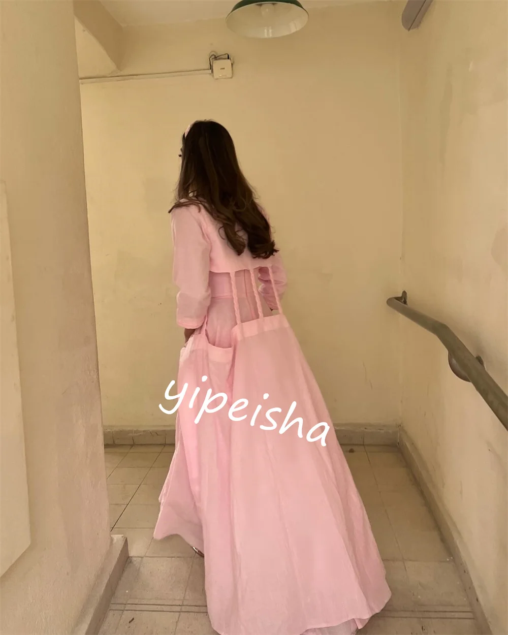 Customized  Jersey Draped Christmas A-line Halter Bespoke Occasion Gown Long Dresses Saudi Arabia  