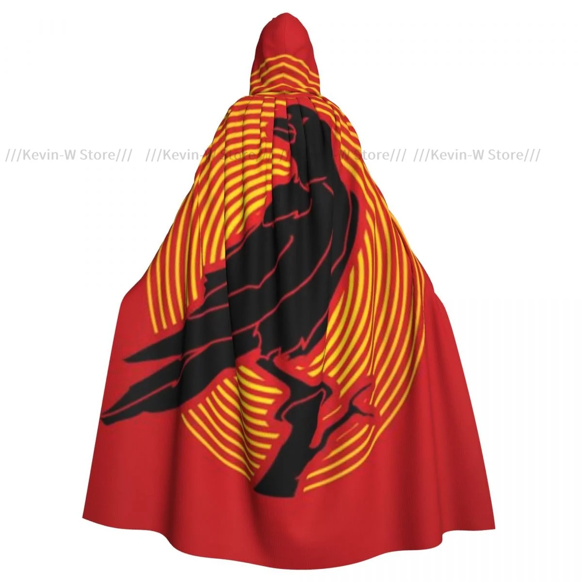 Long Cape Cloak Crow Hooded Cloak Coat Autumn Hoodies