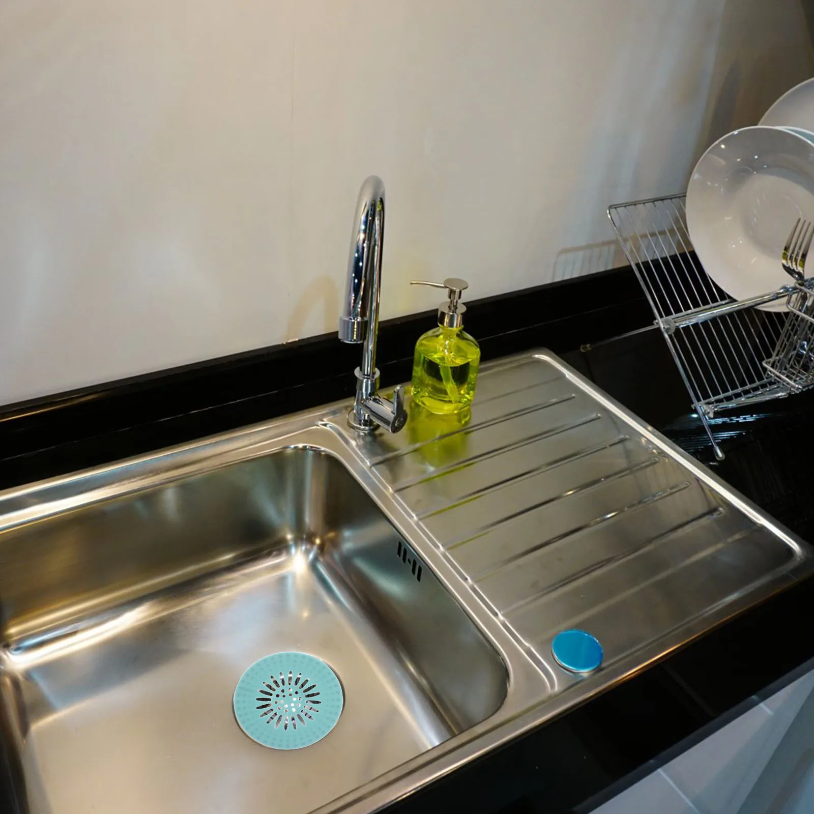 

3Pcs Silicone Sink Plug Manta Shape Drain Cover Stopper Strainer Kitchen Bathroom Laundry Sink Accessories Kitchen Accessories