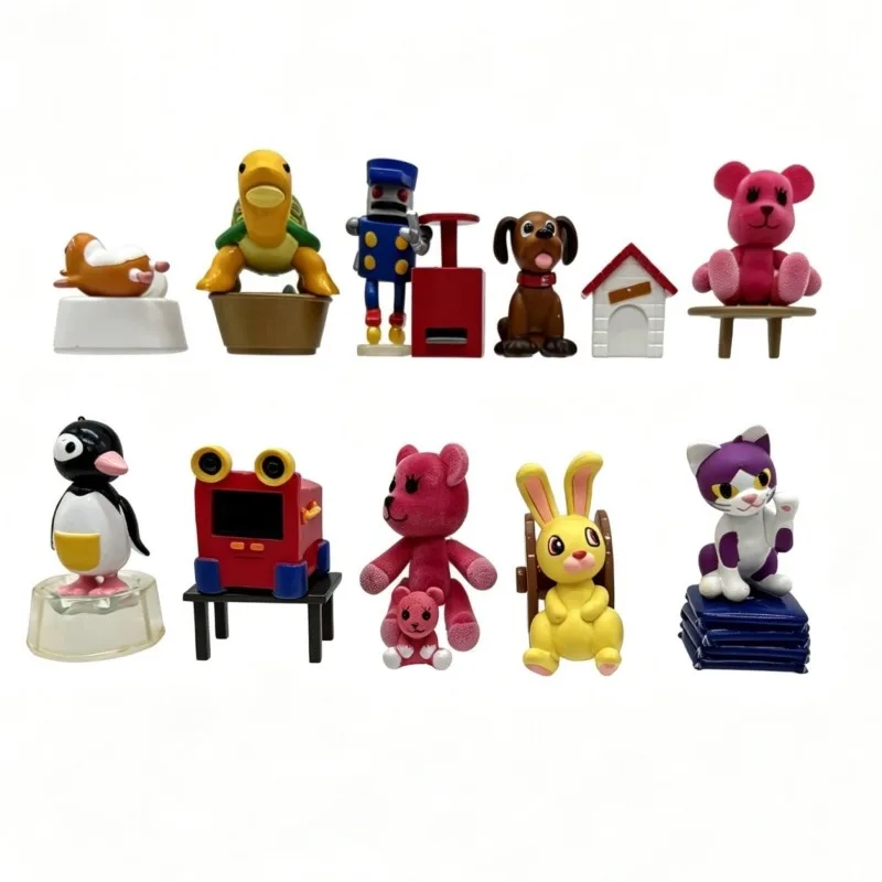 Yujin Original Gashapon Capsule Toys Action Figure Anime Cute Post Pet Panda Animal Cat Kawaii Mini Flocking Model Figuine Gift