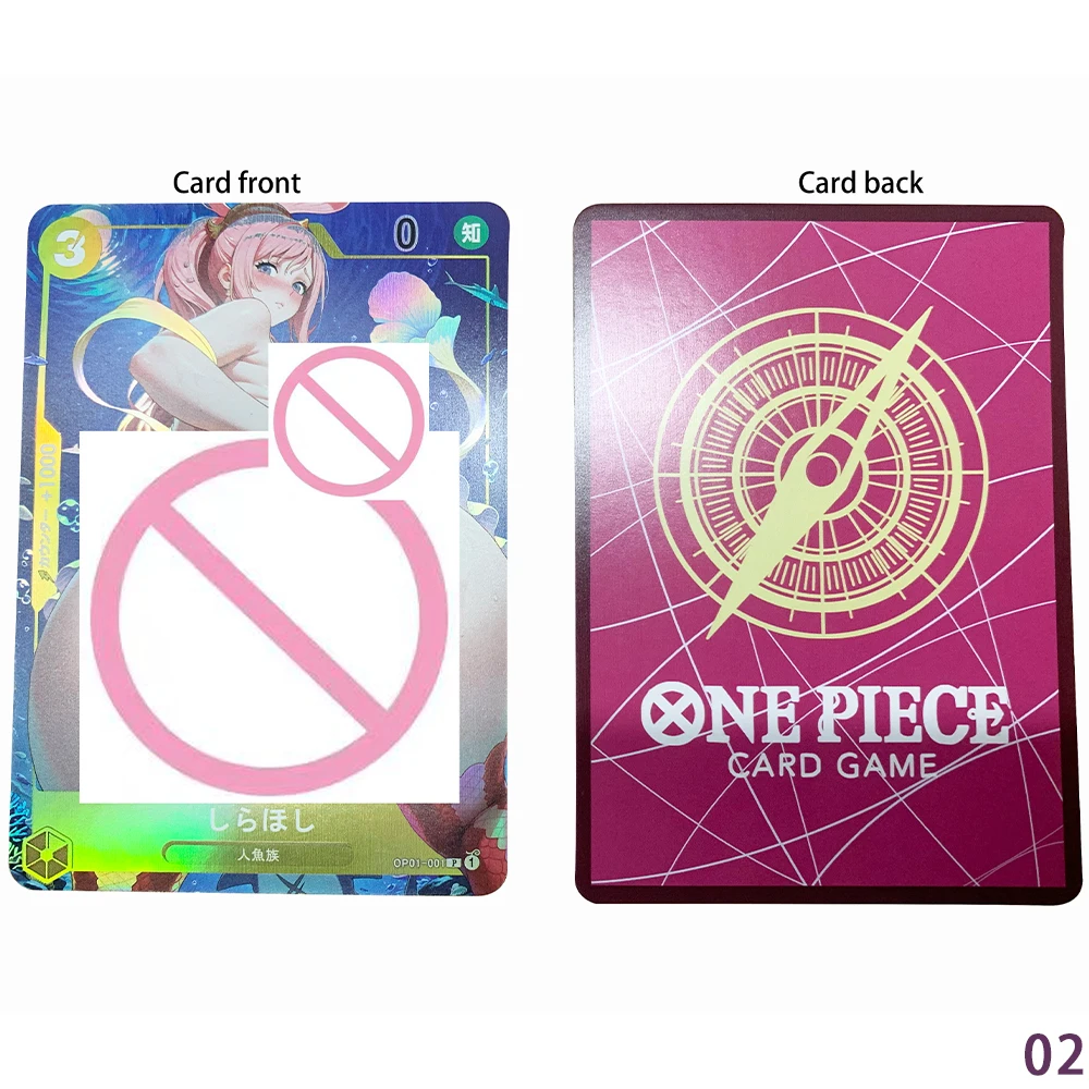 Anime OPCG Nude Collection Card Nami Yamato Shirahoshi Sexy Fully Naked Girl Card Big Breasted Cards Refractive Color Flash Gift