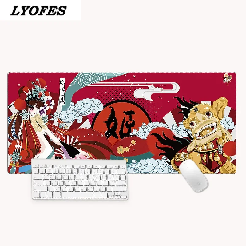 Chinese Style Cute Mouse Pad Large Kawaii Desk Pads Gaming Writing Desk Mats Keyboard Mousepad for PC Computer Gamer