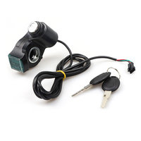 Universal Electric Bicycle Biking Portable Dustproof Cycling Parts for Electric Scooter Ignition Switch Key Power Lock