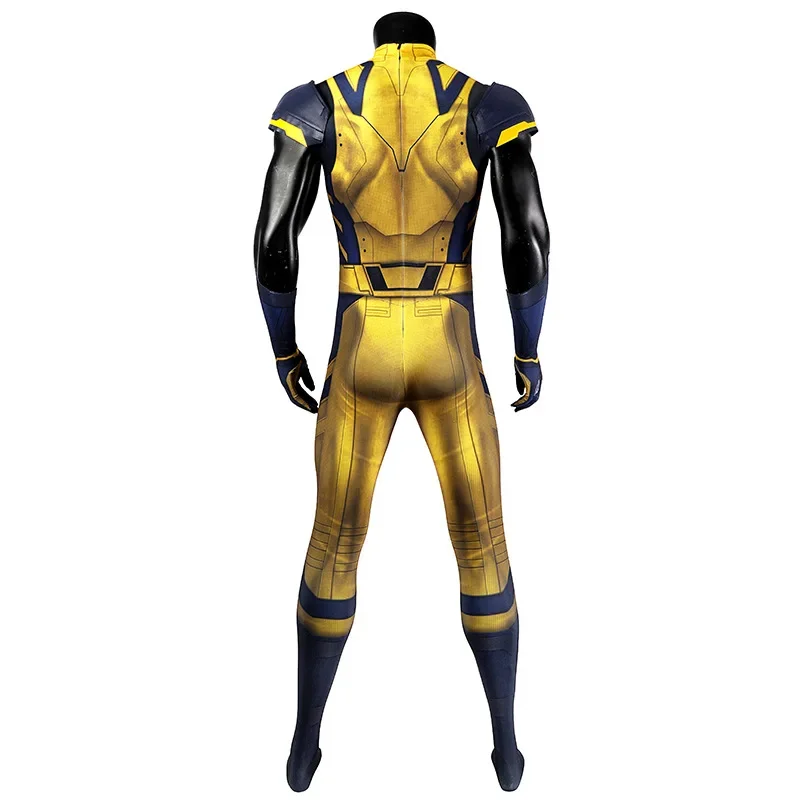 Wolverine Cosplay Traje Masculino, Macacões de Super-Herói, Bodysuit de Festa Halloween, Impressão 3D, Zentai