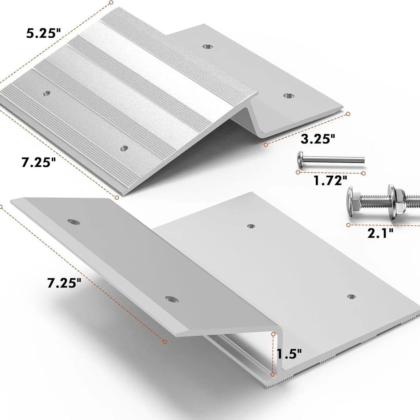 Mini Aluminum Portable Ramp Kit Vehicle Wood Board Splicing Climbing Slope Accessory