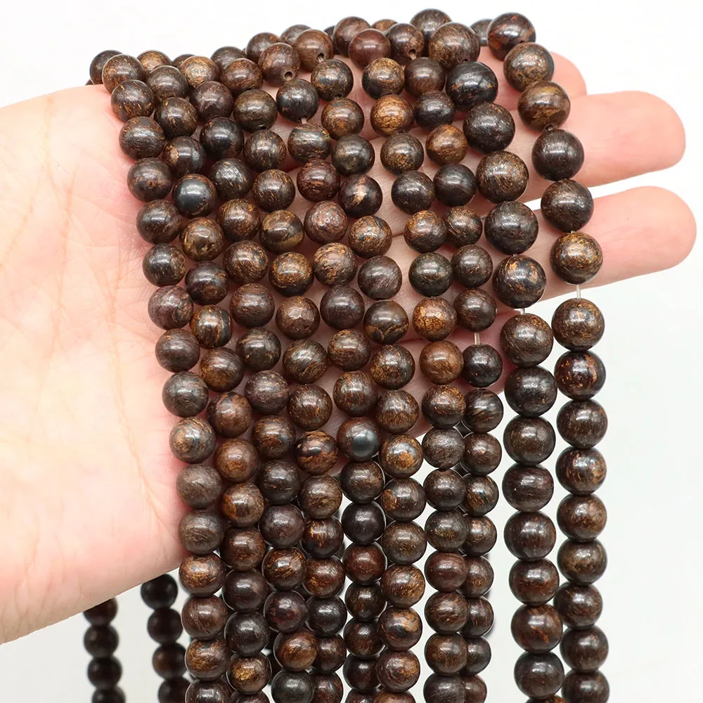 Natural Bronzite Stone Beads Round Loose Spacer 4 6 8 10mm For Jewelry Making Diy Bracelets Necklace Accessories
