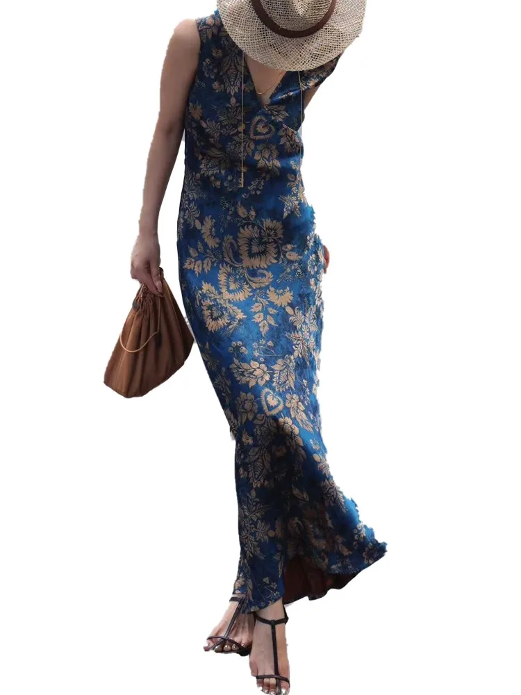 エレブルー 花柄プリント シルク ラップウエスト サマー ドクターレディース ハイウエスト Aラインスカート スレ 通勤 レディース ドクター