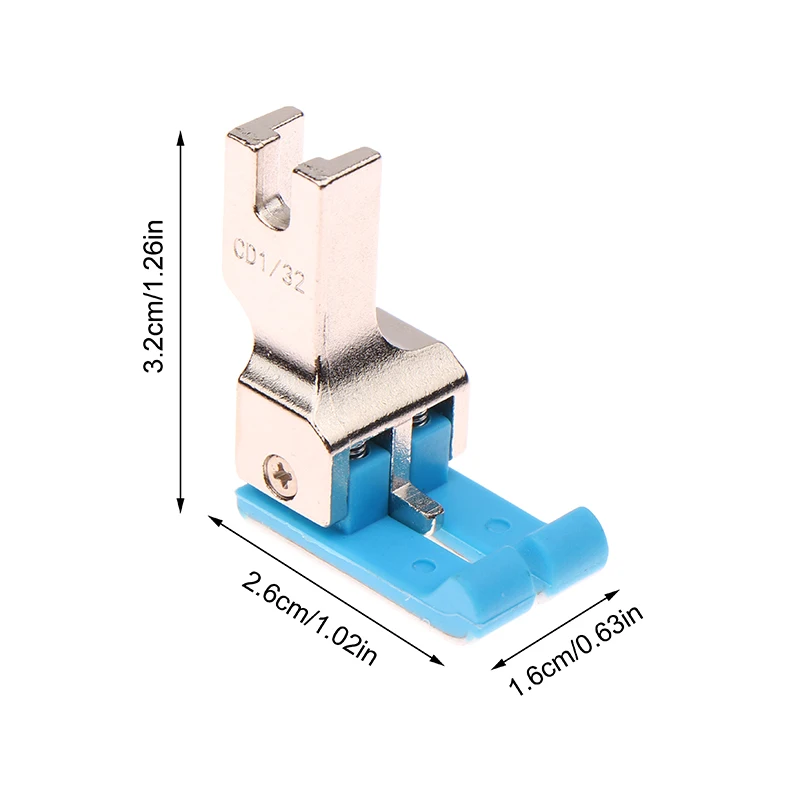CD 1/32 дюйма 1/16 дюйма пластиковая прижимная лапка с двойной компенсацией промышленная швейная машина швейная машина стартовая стандартная лапка
