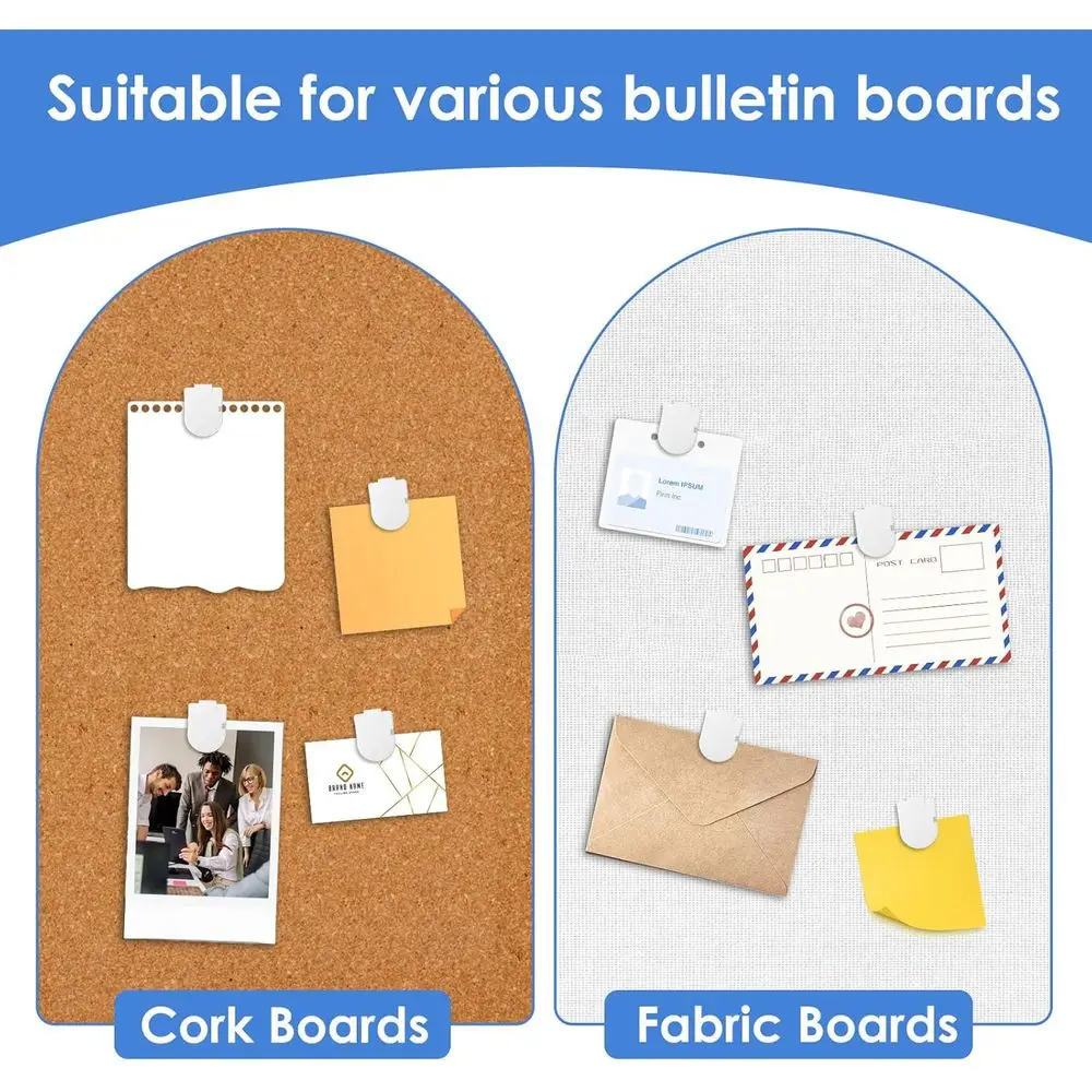 50Pcs Cubicle Clips for Fabric Panels, Strong Hold Office Partition Hooks Pins Messages Hooks, Cubicle Wall Clips for Hanging No