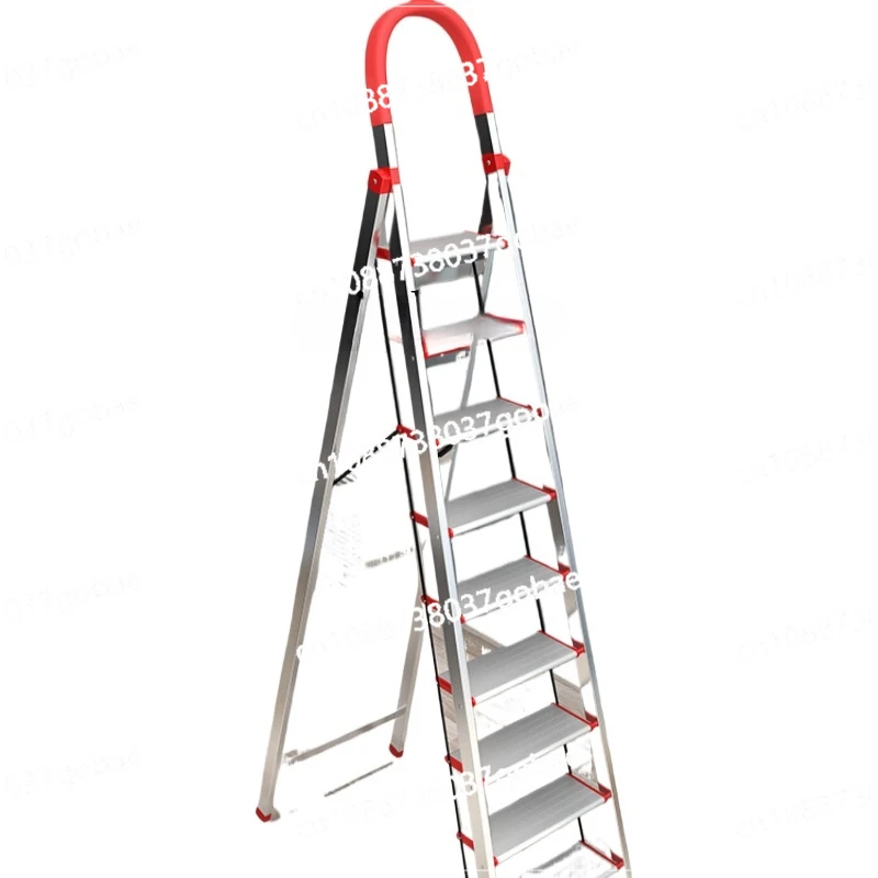 ZF Ladder Household Aluminium Alloy Herringbone Ladder Folding Stair Indoor Multi-Function Telescopic