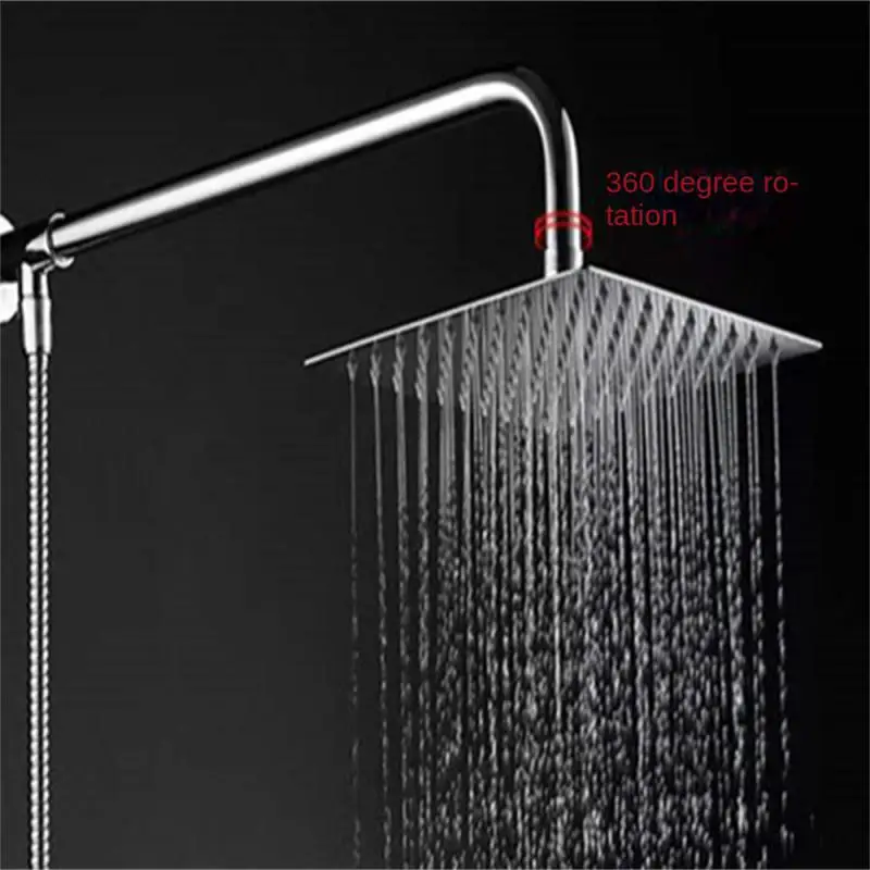 High Quality 4/6/8 Inch Stainless Steel Ultra-Thin Waterfall Shower Heads Rainfall Shower Head Rain Square Round 2024 New