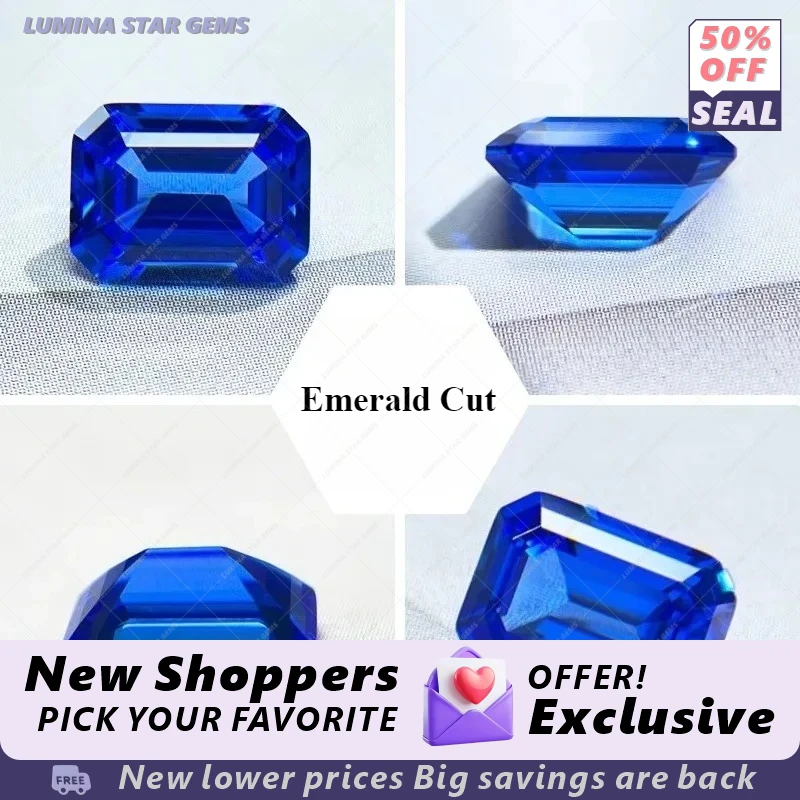 

TLab Grown Cobalt Spinel Various Shape Loose Gemstone For Diy Ring Necklace Earrings Main Materials Selectable AGL Certificate