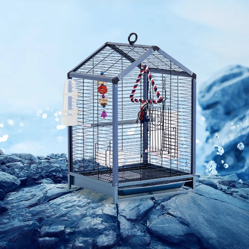 

Portable Luxury Bird Cages Budgie Southe Park Canary Breeding Bird Cages Villa Decoration Jaula Pajaro Birds Supplies WZ50BC