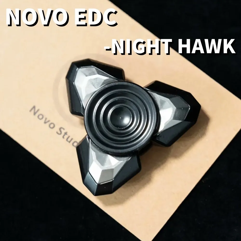 

NOVO EDC Night Hawk с открытым ногтем, гироскоп с тремя лезвиями, спиннер, игрушки для взрослых, игрушка для снятия стресса