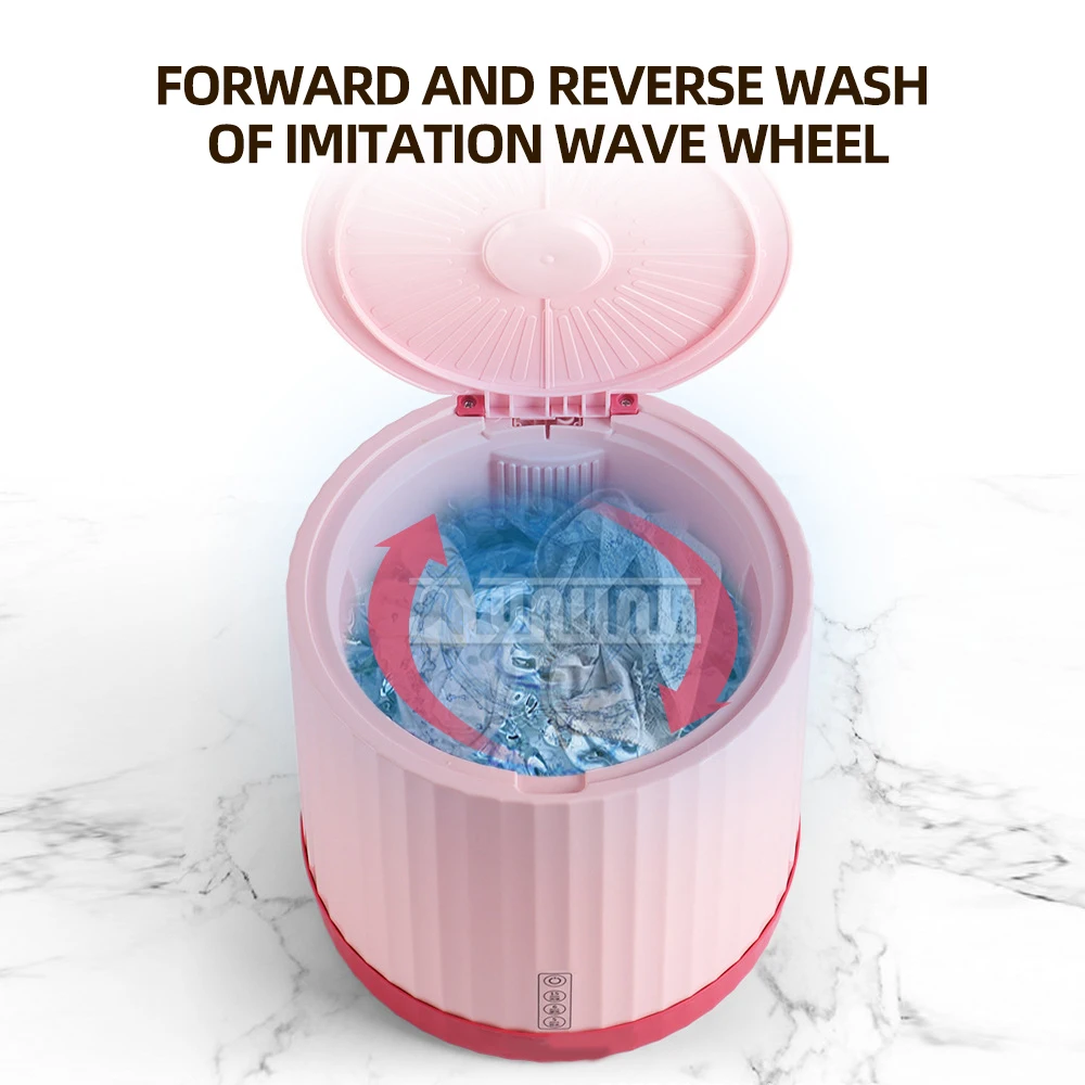 Machine à laver les sous-vêtements Turbo en plastique Portable de bonne qualité, Machine de nettoyage des culottes et des chaussettes