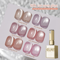 6Pcs 15ML Pink Series cat eye Nail Gel polish set Semi Permanent Nail Art Soaking UV LED Nail Salon DIY Nail Salon Gel