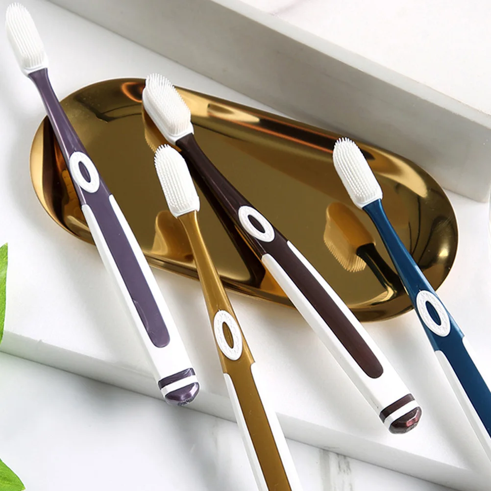 10 قطعة فرشاة أسنان نسائية منزلية شعيرات لطيفة أداة تنظيف الأسنان تصميم محمول لفرشاة الأسنان لصحة الفم