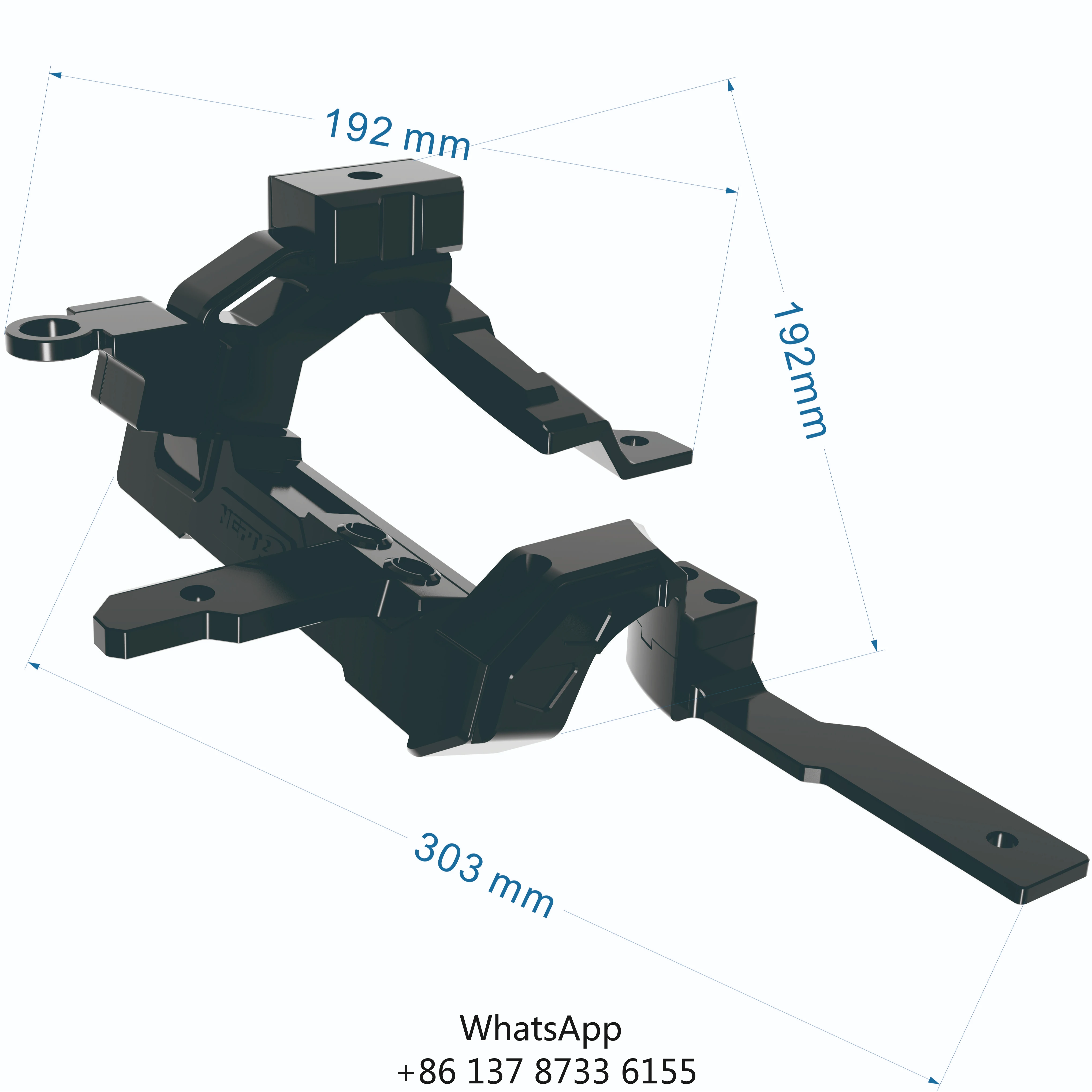 CE Certified Black Aluminium Magnesium A Pillar Mount For Ranger 2022