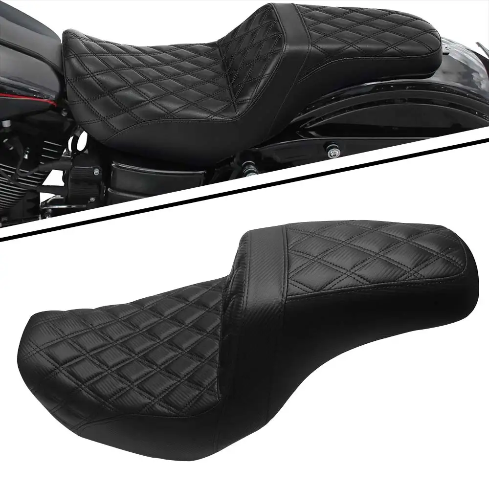 Fit For Harley Dyna Street Bob Low Rider Fat Bob Wide/Super Glide FXDC/I FLD Motorcycle Driver Rider Passenger Seat