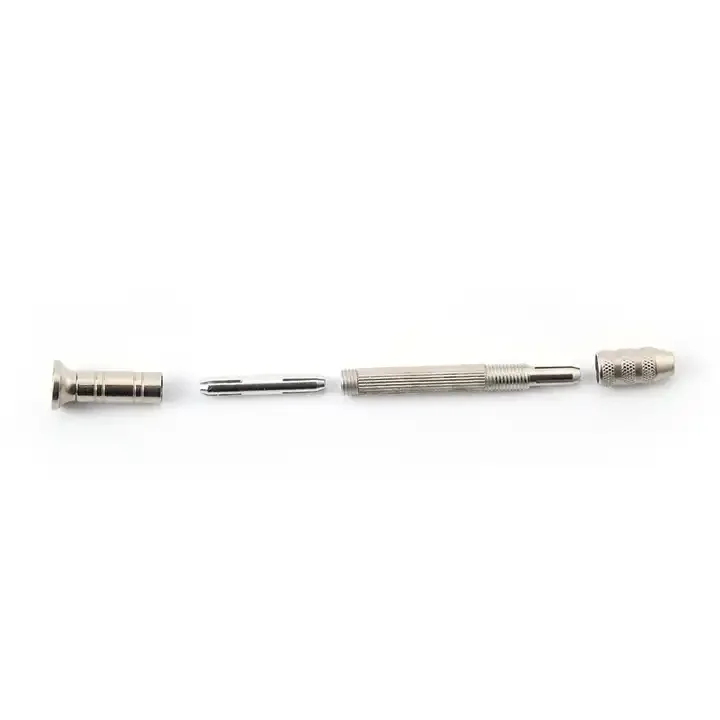 Mandrino per trapano a mano in alluminio Twist Drill Bit Repair utensile manuale per la lavorazione del legno utensili rotanti per fori di perforazione manuali