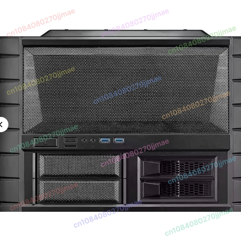 Computer Case ATX Motherboard Horizontal Layout Dual Fan Gaming Chassis
