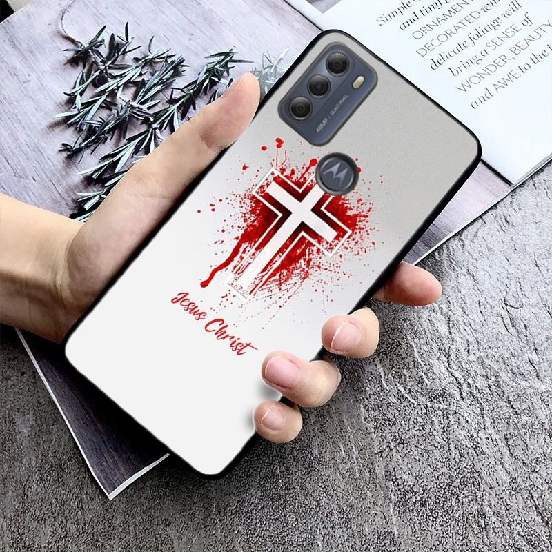 

God Jesus Phone Case For Moto G84 G22 G32 G42 G52 G62 G53 G72 G60 G60S G100 G10 G20 G30 G13 G50 G 5G G Pure
