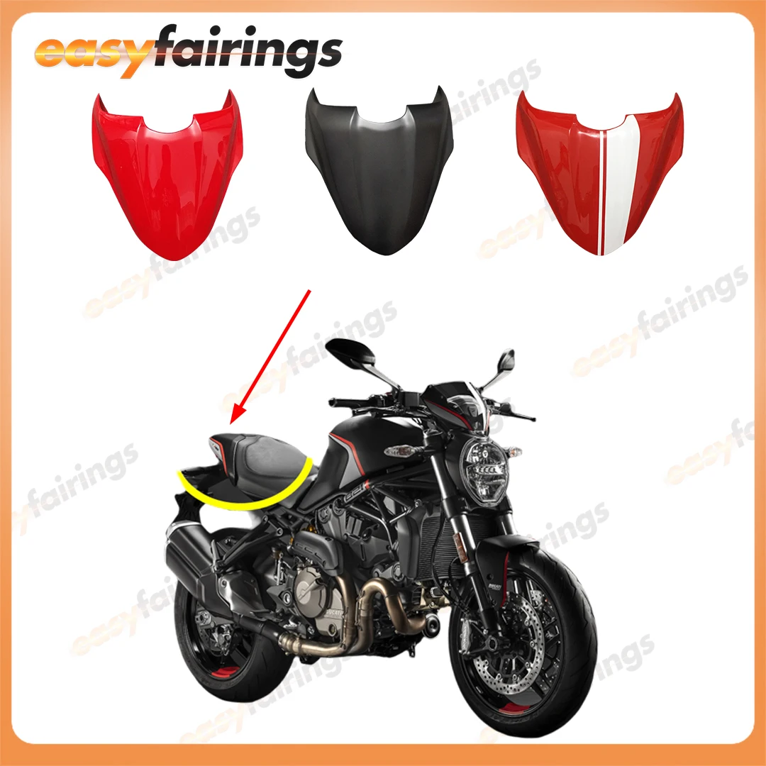 

Seat Cover Rear Pillion Passenger Cowl Tail Fairing Fit For Ducati Monster 821 2015 2016 2017 Monster 1200S 2014 2015 2016