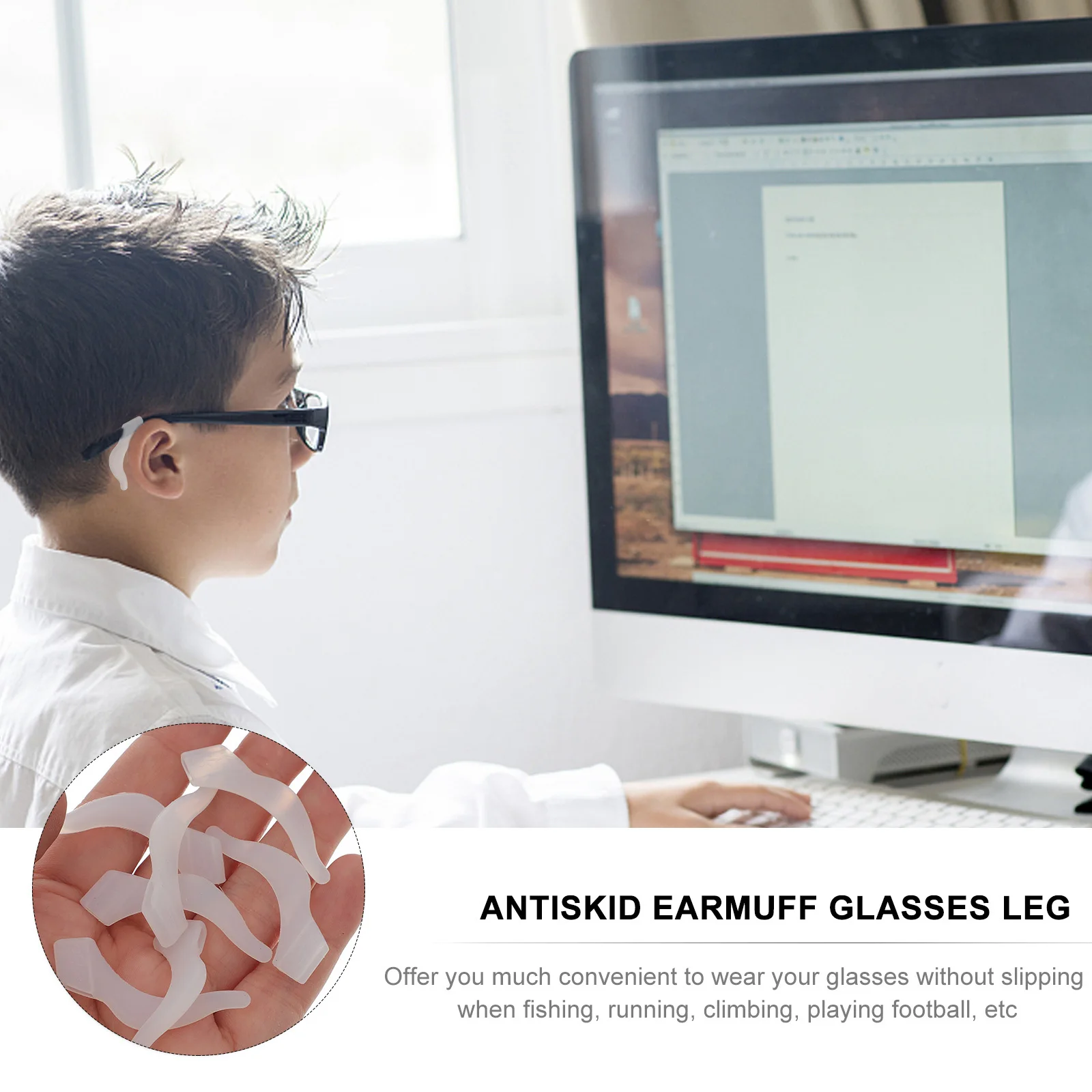 

Eyeglass Tips For Sports Running Anti Ear Glasses Leg Set Hook Kit Outdoor Glasses Repair Tool Accessory Set