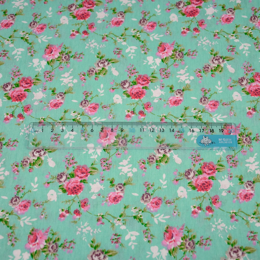 Teramila Rose Gedruckt Baumwolle Stoffe durch die Meter für Nähen Stoffe in Meter Freies Verschiffen, Bettwäsche Sets, quilts, Patchwork, Kleid – Detail 34