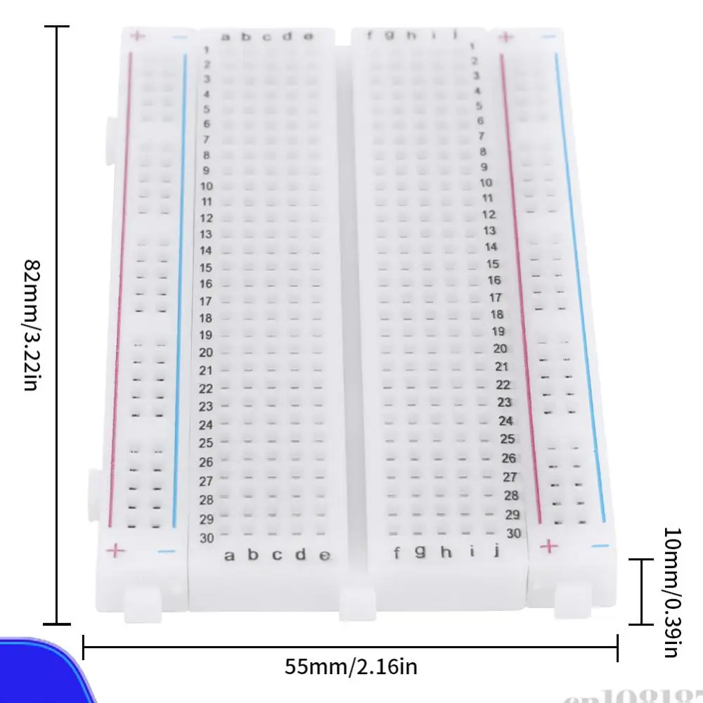 Mini Placa de Pruebas Universal de 400 Puntos de Conexión, Placa de Pruebas sin Soldadura, Kit de Circuito DIY