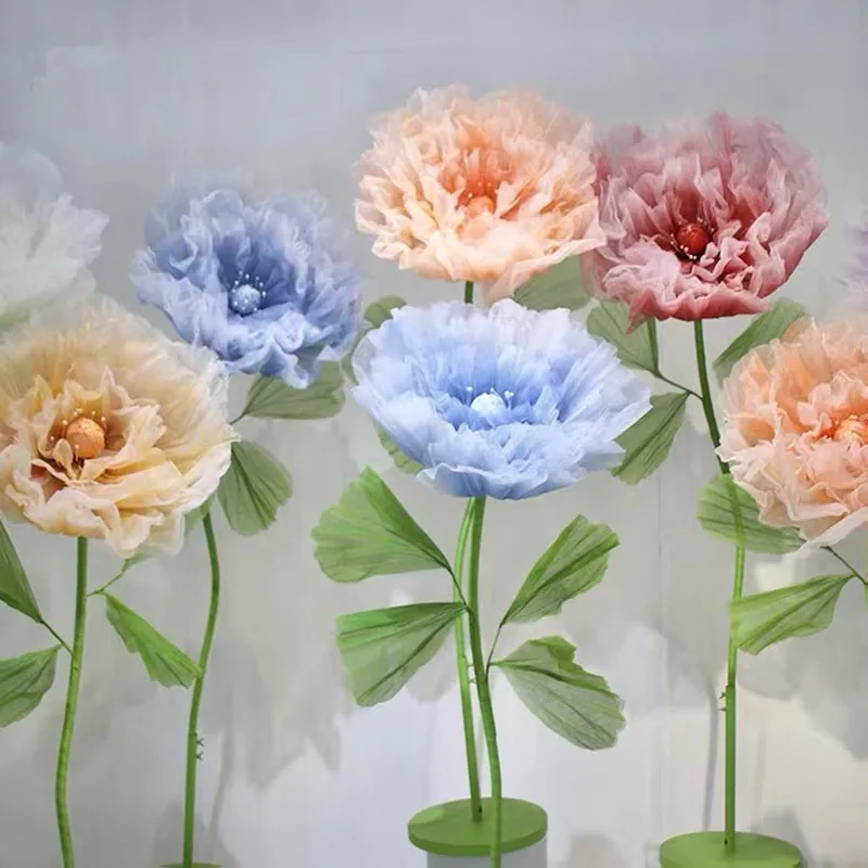 1 Stück Seidenblume mit automatischer Öffnungs- und Schließfunktion, mechanische Kunstblumen für Hochzeiten, Veranstaltungen, Bühnen- und Fensterdekoration, Weihnachtsfeier-Deko – Detail 3