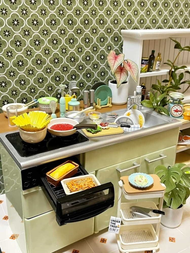 Re-Ment Figura Collezione di utensili da cucina Scatola cieca in miniatura Campione Petits Caramelle Giocattolo Ornamento per bambini Regalo Scena da collezione