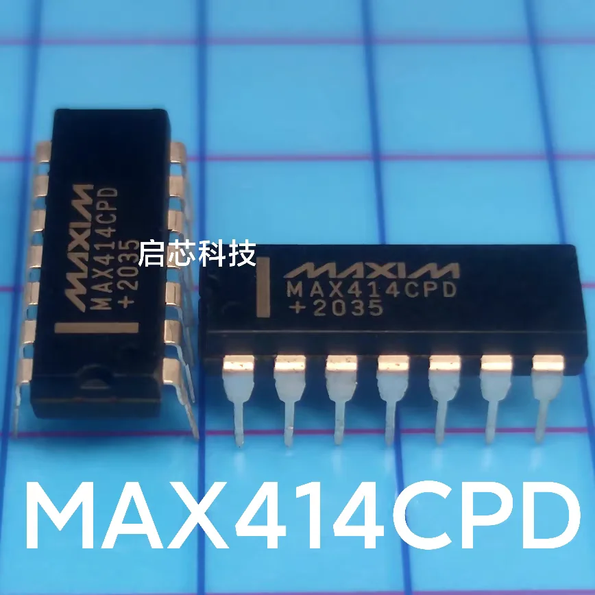 MAX414 MAX414CPD Brand-New, Genuine Product, PDIP-14 Package, High-Performance Quad Op-Amp