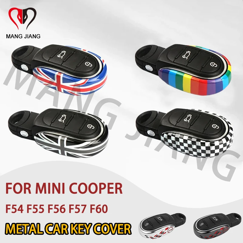 Metal Car Key Case Cover Protection Shell Remote Fob Holder For Mini Cooper F54 F55 F56 F57 F60 Clubman Countryman Accessories