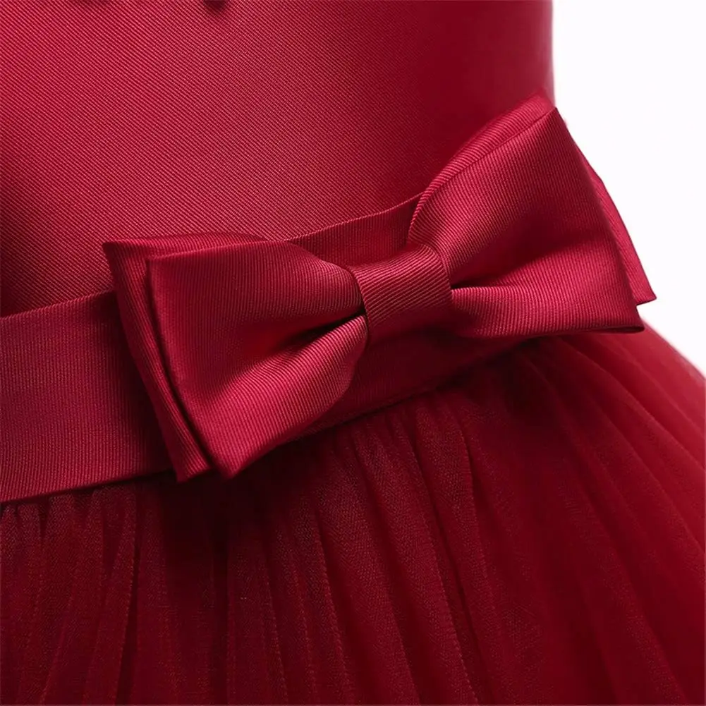 فستان فتاة الزهور فستان وصيفة العروس الزفاف، فستان حفلات أعياد ميلاد الأطفال وحفلات التخرج، فستان التواصل #5