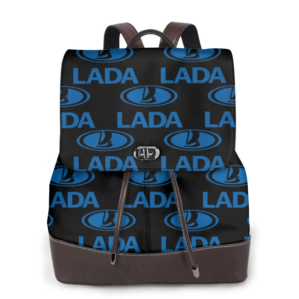 Best Seller Lada Car Merchandise Women Soft Leather Backpack Large Capacity Multi Pockets Work Travel Ladies Casual Rucksack