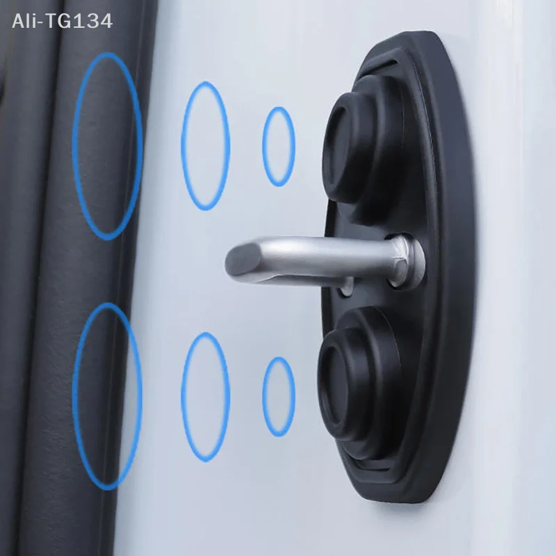 

1/4 шт., силиконовая подушка для двери автомобиля, противоударный бесшумный амортизатор, защитный чехол, защелка, аксессуары для закрытия двери автомобиля