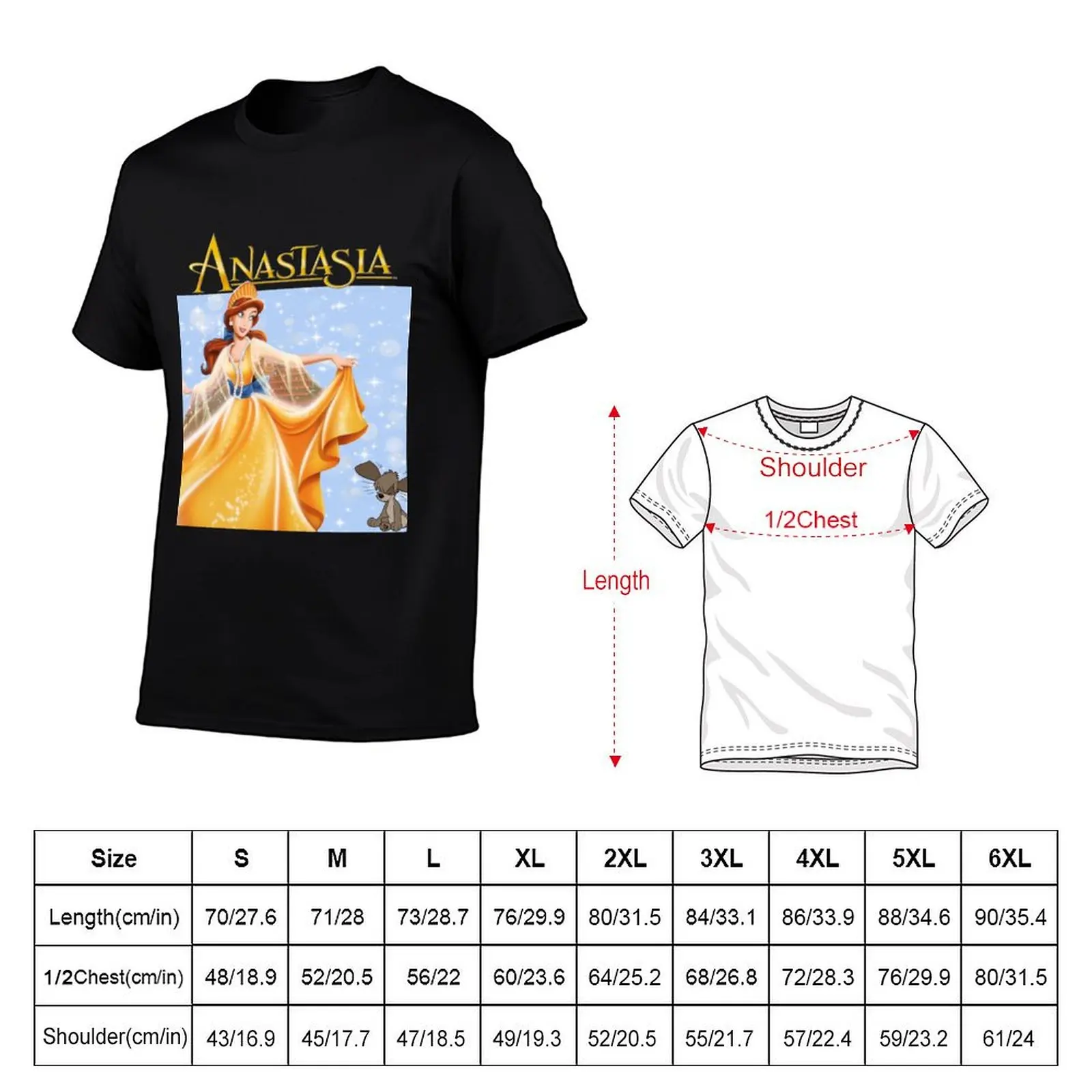 Anastasia 1997 (Romanov) T-shirt t-shirts voor mannen slim fit man t-shirt luxe T-shirt