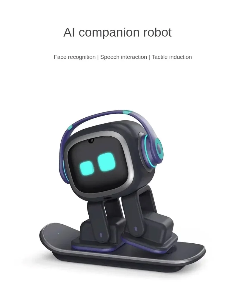 Robot AI EMO, juguete bonito, compañero inteligente de comunicación de Robot mascota, juguetes electrónicos AI para niños y adultos