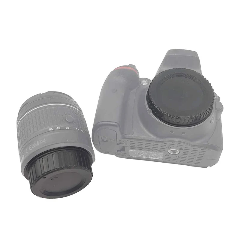 1 Pair Rear Lens Cover+Camera Front Body Cap for Nikon Sony Canon Lumix Pantex Fuji SLR Cameras Lens Protective Cover