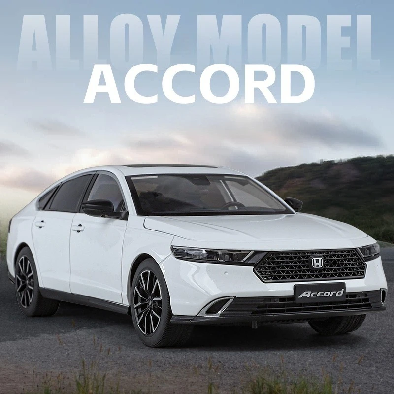 

1:18 модель автомобиля из сплава Accord, имитация звука и света, модель автомобиля для мальчиков, игрушка, литая под давлением модель автомобиля из сплава, Коллекционная модель