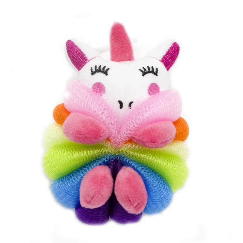 Mermaid Unicorn Sponge Bath Ball doccia Rub Bath Shower Wash Body Pot spugna Scrubber colore durevole spazzola da massaggio per strumenti per bambini