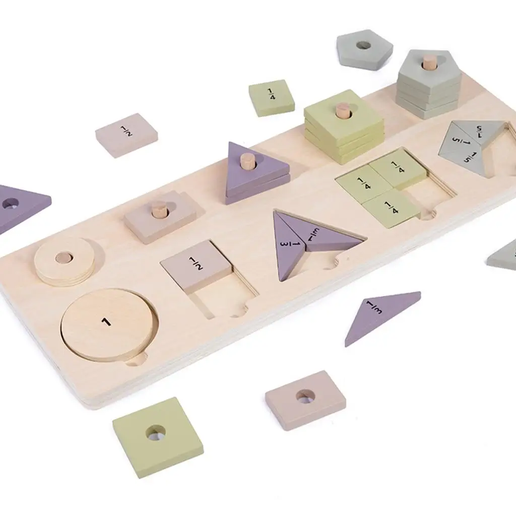 

Wooden Educational Toddler Toys Block Board Stack Sort Puzzle Preschool Learning Toy for Baby