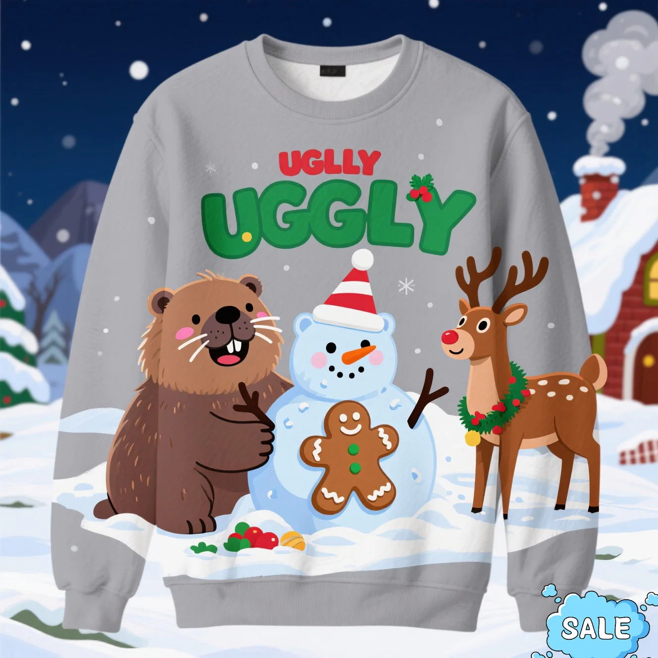 2025 رجل الزنجبيل ثلاثية الأبعاد طباعة سترة عيد الميلاد القبيحة مضحك كابيبارا الجرافيك بلوزات للرجال النساء طويلة الأكمام البلوفرات القمم