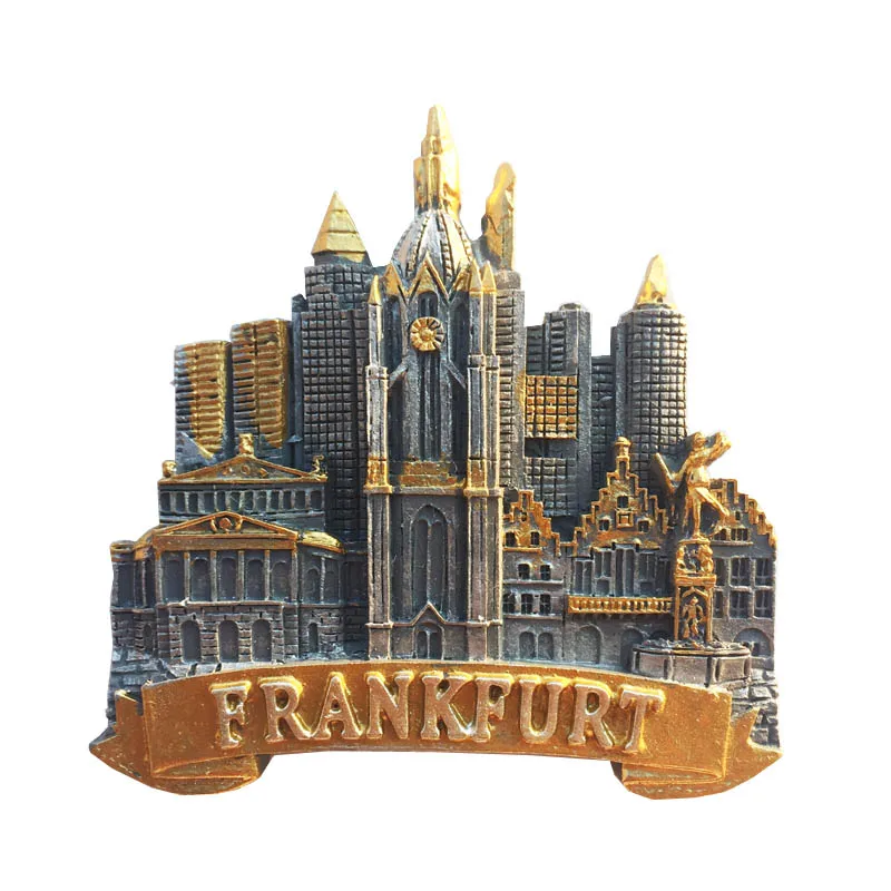 

Fridge Magnet Personalized New Frankfurt Resin Decoration Crafts Travel Souvenir Message Sticker